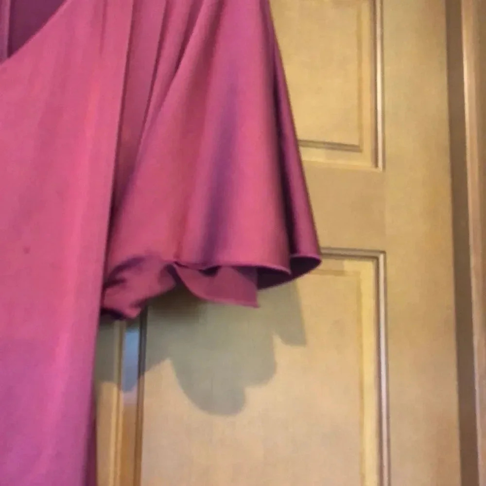 Nwot Universal Standard Raspberry Short Sleeved D… - image 4